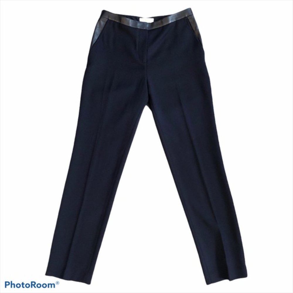 Tory Burch Christy Wool Lambskin Ankle Pants
